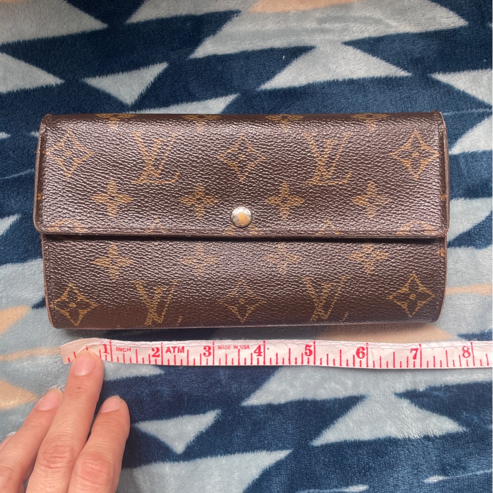 Louis Vuitton Brown Monogram Canvas Snap Wallet
